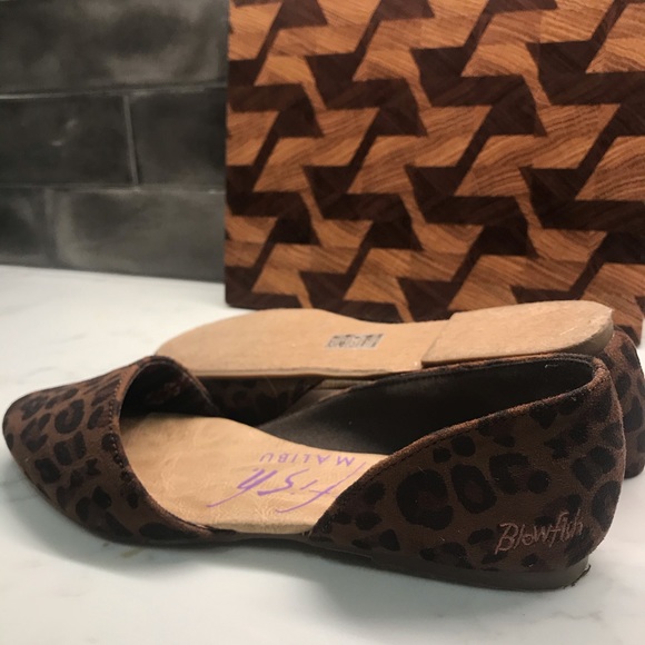 Blowfish Malibu leopard print sz 6.5 flat Like new - Picture 5 of 5